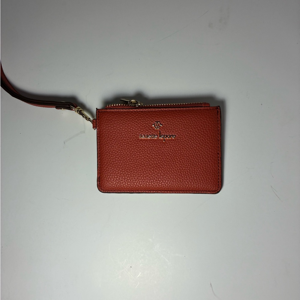 Nanette Lepore Brick Red Wristlet Clutch